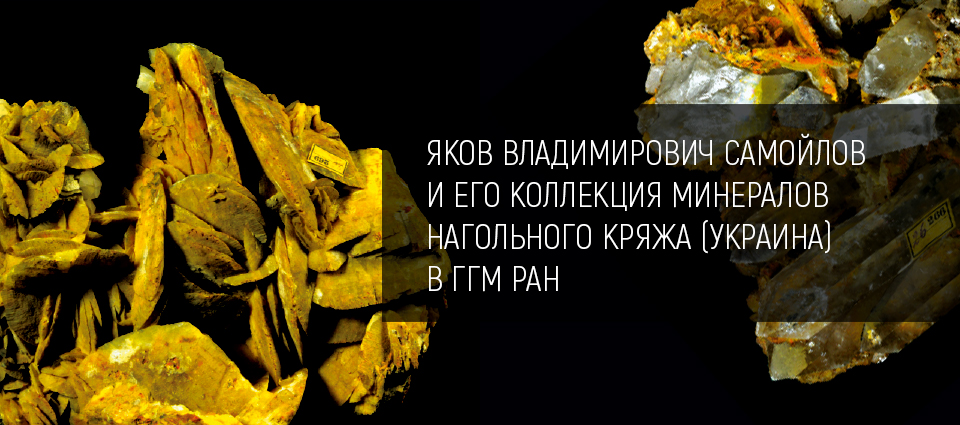 Яков Владимирович Самойлов и его коллекция минералов Нагольного кряжа (Украина) в Государственном геологическом музее им. В.И. Вернадского РАН 